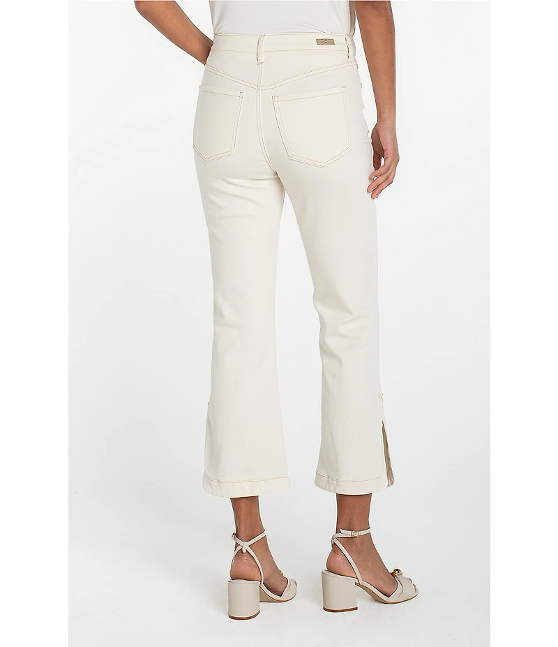 Liverpool Los Angeles Hannah High Rise Flared Cropped Tulip Hem Jeans