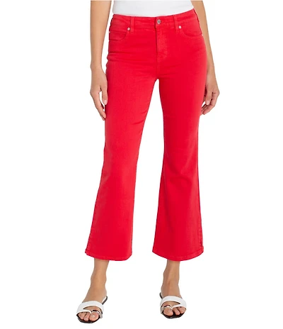 Liverpool Los Angeles Hannah Mid Rise Cropped Wide Leg Jeans