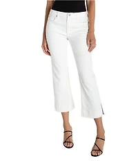 Liverpool Los Angeles Hannah Stretch Denim Cropped Wide Leg Jeans