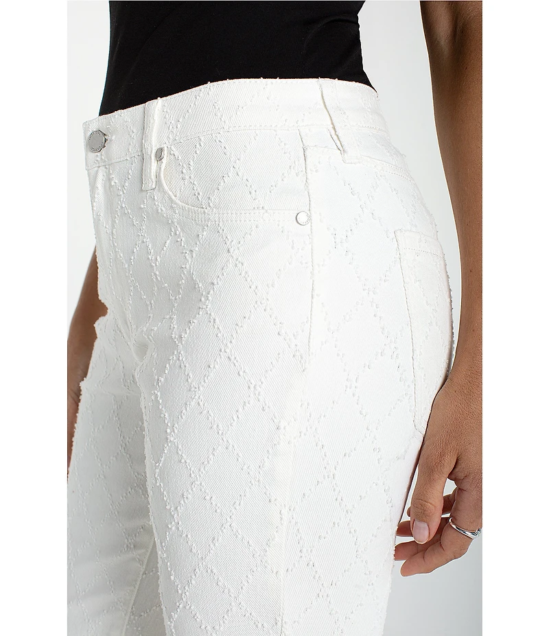 Liverpool Los Angeles Hannah Stretch Denim Cropped Wide Leg Jeans