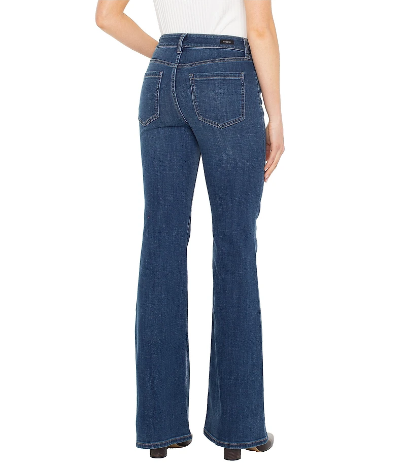 Liverpool Los Angeles Hannah Stretch Denim Mid Rise Wide Leg Jeans