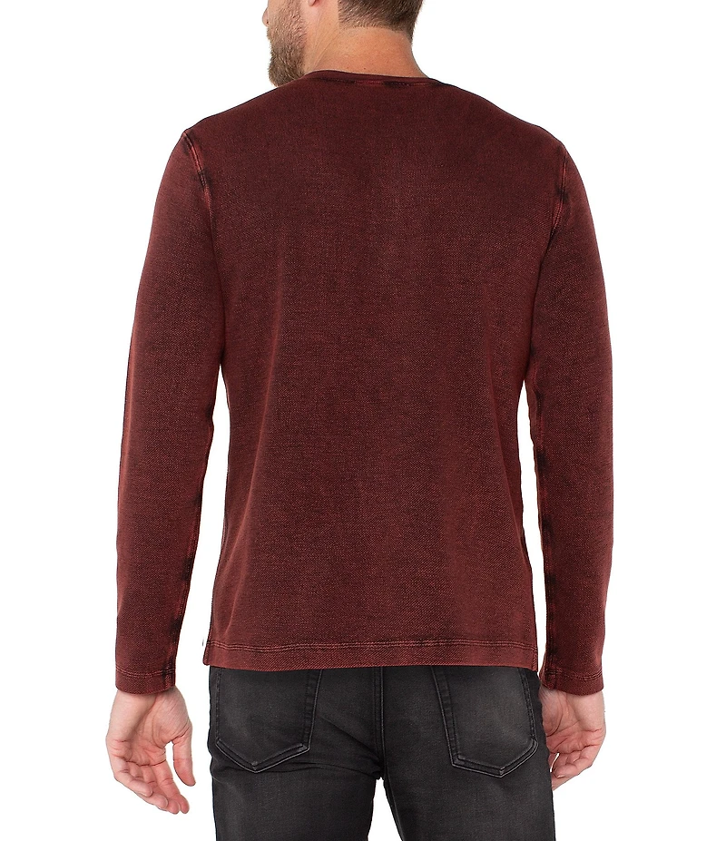 Liverpool Los Angeles Henley Neck Long Sleeve T-Shirt