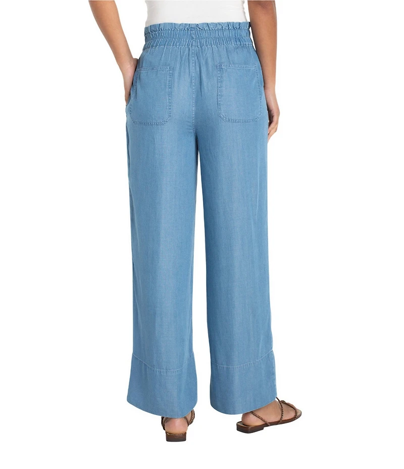Liverpool Los Angeles High Rise Double Button Wide Leg Pants