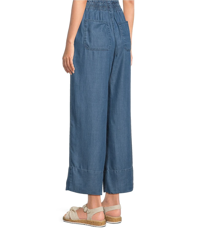 Liverpool Los Angeles High Rise Double Button Wide Leg Pants