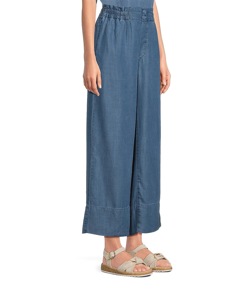 Liverpool Los Angeles High Rise Double Button Wide Leg Pants