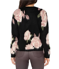 Liverpool Los Angeles Jacquard Printed Crew Neck Long Sleeve Sweater