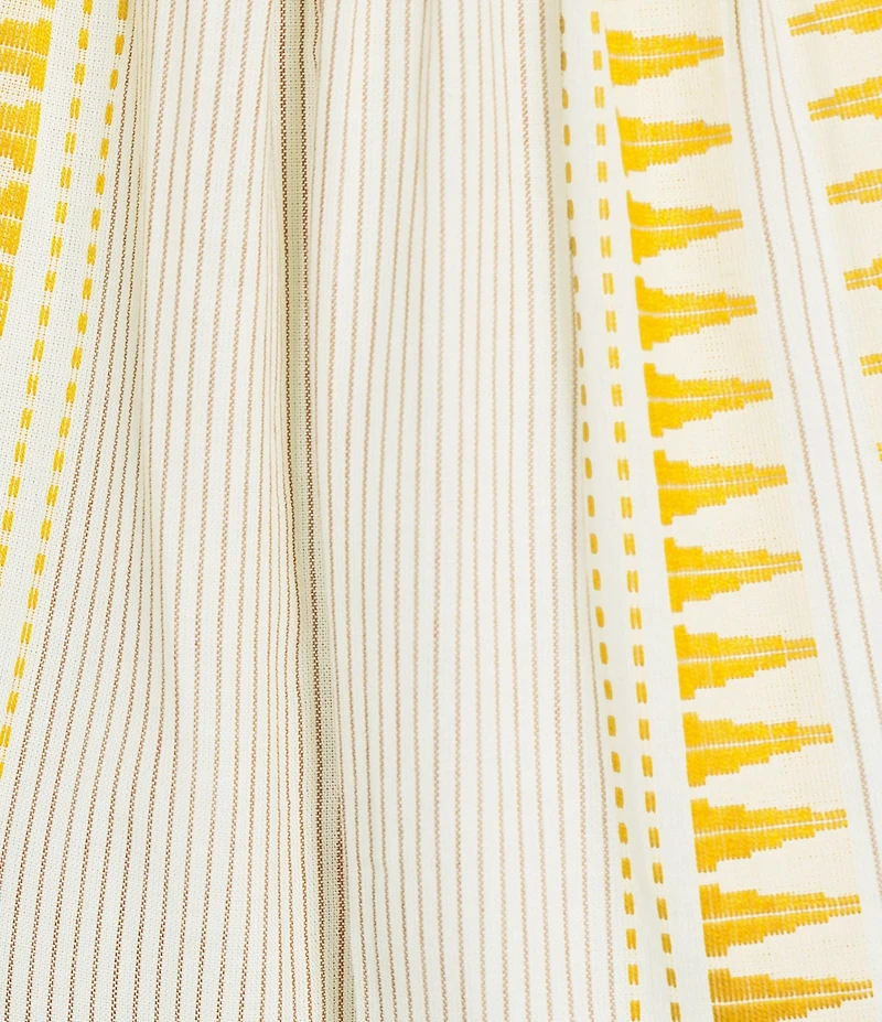 Liverpool Los Angeles Jacquard Stripe V-Neck Sleeveless Midi Dress
