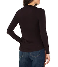 Liverpool Los Angeles Jersey Knit Mock Neck Long Sleeve Top