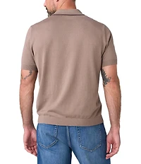 Liverpool Los Angeles Johnny Collar Short Sleeve Knit Sweater