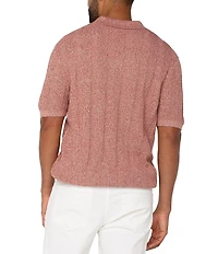 Liverpool Los Angeles Johnny Collar Short Sleeve Sweater