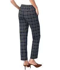 Liverpool Los Angeles Kayla Plaid Jacquard Ankle length Pants