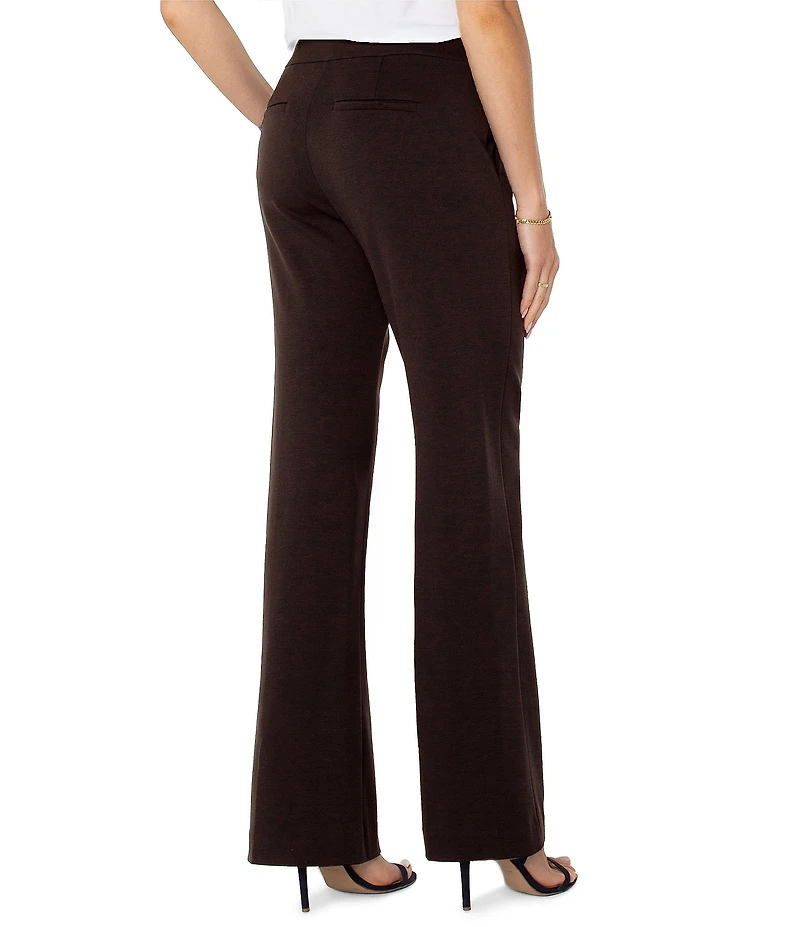 Liverpool Los Angeles Kayla Ponte Mid Rise Wide Leg Pull-On Pants