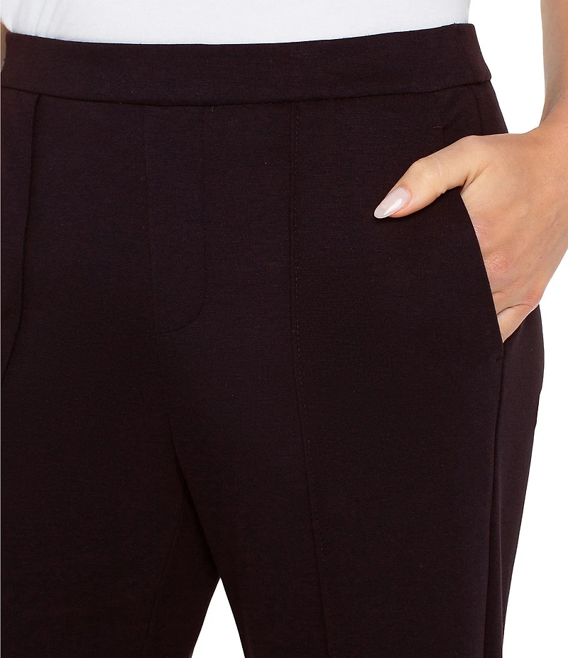 Liverpool Los Angeles Kayla Ponte Mid Rise Wide Leg Pull-On Pants