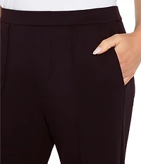 Liverpool Los Angeles Kayla Ponte Mid Rise Wide Leg Pull-On Pants