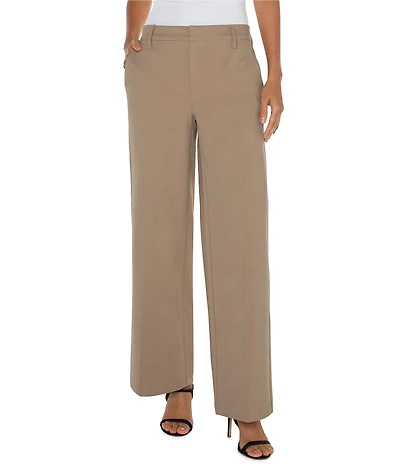 Liverpool Los Angeles Coordinating Kelsey Ponte Knit Wide-Leg Pants