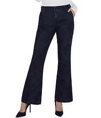 Liverpool Los Angeles Kelsey Stretch Denim Floral Print Flare Leg Jeans