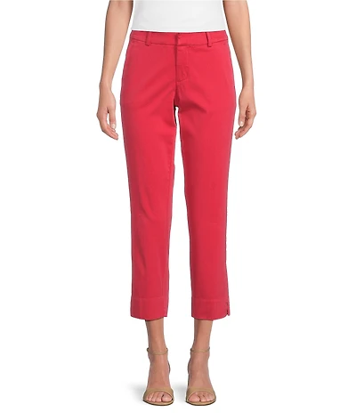 Liverpool Los Angeles Kelsey Stretch Sateen Mid Rise Straight Leg Pants