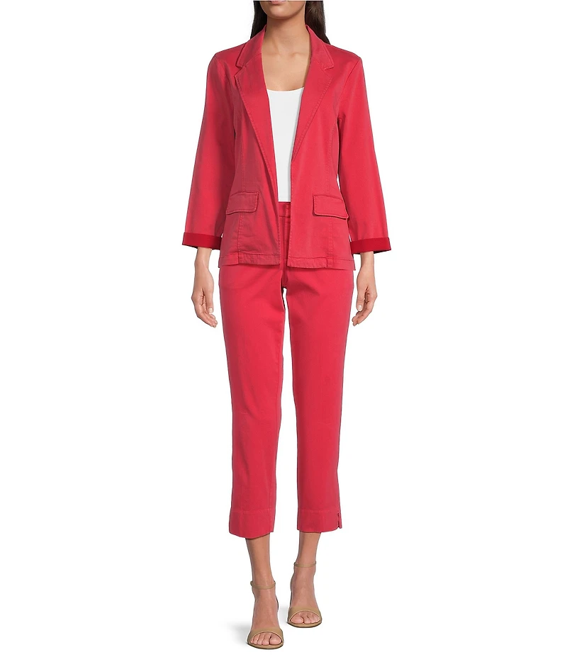 Liverpool Los Angeles Kelsey Stretch Sateen Mid Rise Straight Leg Pants