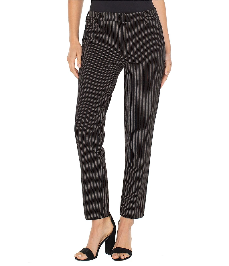 Liverpool Los Angeles Kelsey Super Stretch Ponte Knit Striped Pants