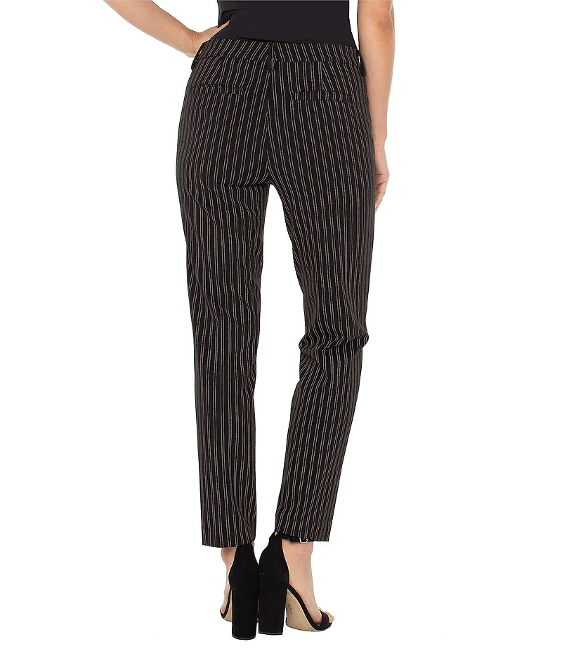 Liverpool Los Angeles Kelsey Super Stretch Ponte Knit Striped Pants