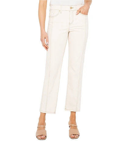 Liverpool Los Angeles Kennedy Mid Rise Cropped Straight Leg Jeans