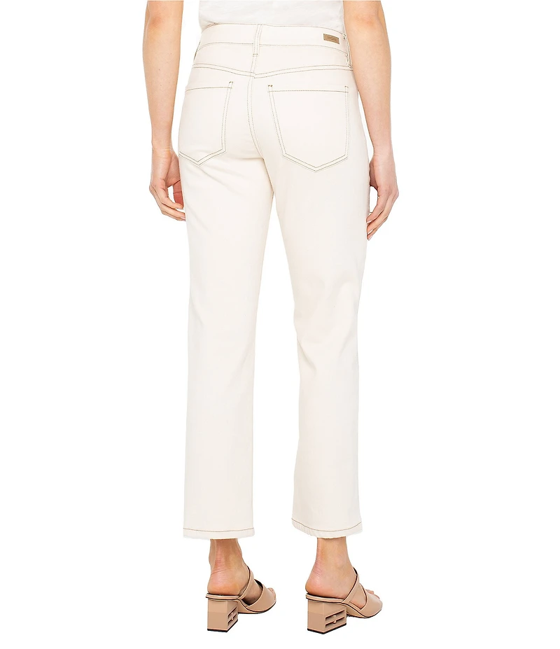 Liverpool Los Angeles Kennedy Mid Rise Cropped Straight Leg Jeans