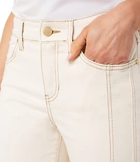 Liverpool Los Angeles Kennedy Mid Rise Cropped Straight Leg Jeans