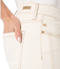 Liverpool Los Angeles Kennedy Mid Rise Cropped Straight Leg Jeans