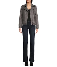 Liverpool Los Angeles Kennedy Silky Stretch Straight Leg Mid Rise Denim Jeans