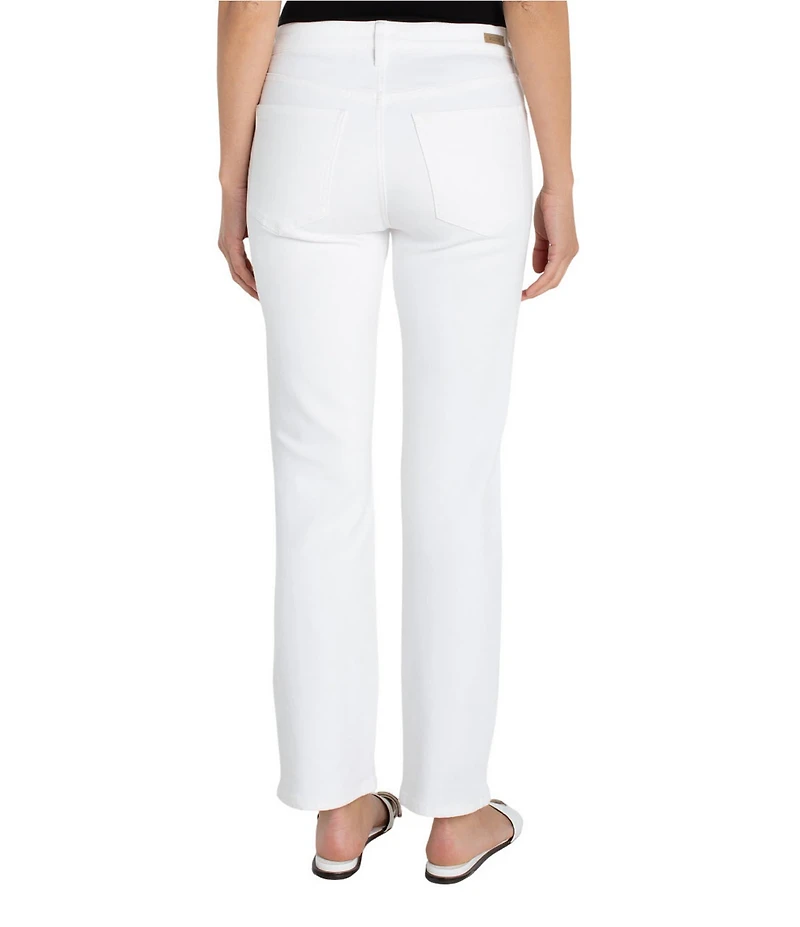 Liverpool Los Angeles Kennedy Stretch Denim Mid Rise Full Length Straight Leg Jeans