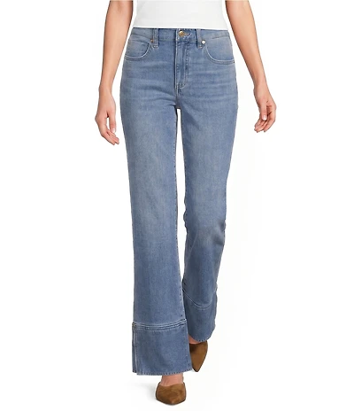 Liverpool Los Angeles Kennedy Stretch Denim Mid Rise Side Slit Jeans