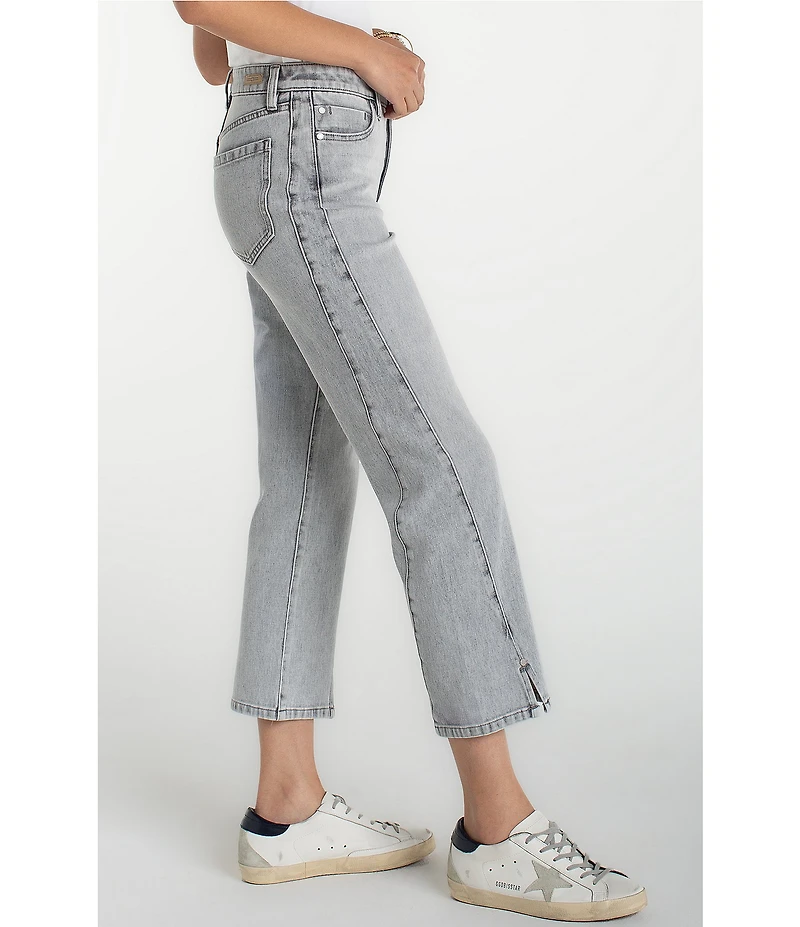 Liverpool Los Angeles Kennedy Stretch Denim Straight Leg Cropped Jeans