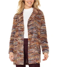 Liverpool Los Angeles Knit Lapel Collar Long Sleeve Open Front Cardigan
