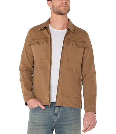 Liverpool Los Angeles Long Sleeve Canvas Zip Jacket