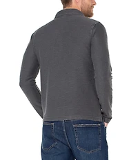 Liverpool Los Angeles Long Sleeve Jacquard Knit Polo Shirt