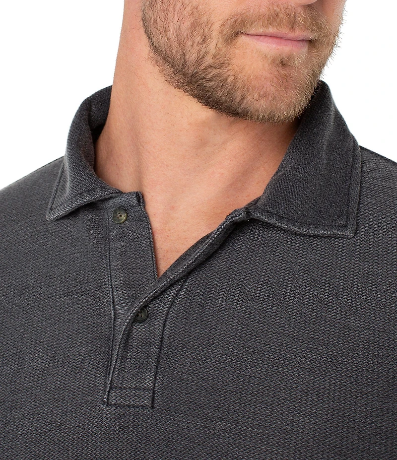 Liverpool Los Angeles Long Sleeve Jacquard Knit Polo Shirt