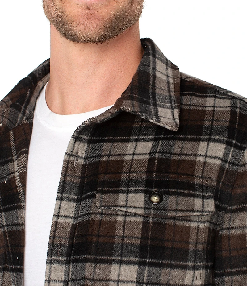 Liverpool Los Angeles Long Sleeve Plaid Shirt Jacket
