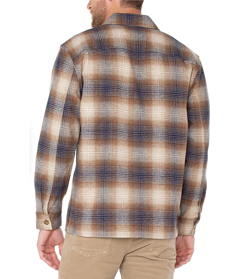 Liverpool Los Angeles Long Sleeve Plaid Shirt Jacket