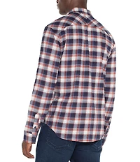 Liverpool Los Angeles Long-Sleeve Plaid Print Woven Shirt