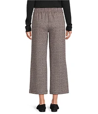 Liverpool Los Angeles Mabel Stovepipe Boucle Knit Wide Leg Cropped Pants