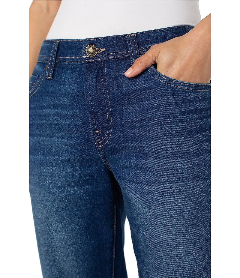 Liverpool Los Angeles Mid Rise Boyfriend Rolled Cuffed Jeans