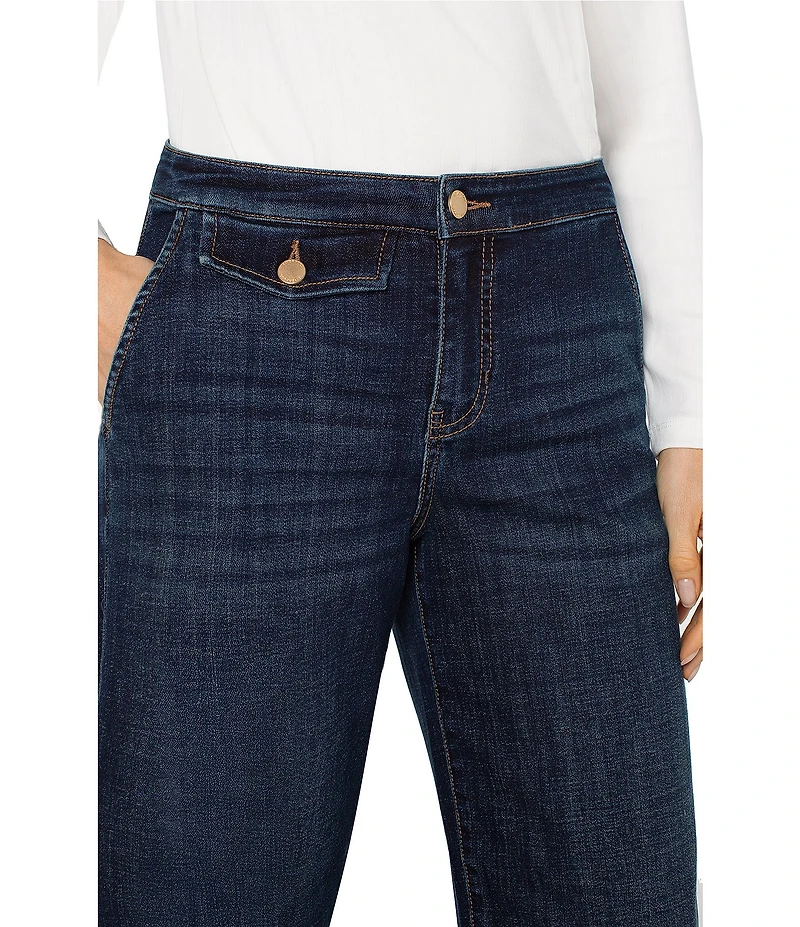 Liverpool Los Angeles Mid-Rise Wide Leg Denim Jeans