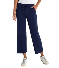 Liverpool Los Angeles Mid Rise Wide-Leg Pull-On Cropped Cloudknit Pants