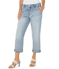 Liverpool Los Angeles Norma Mid-Rise Stretch Denim Cuffed Jeans