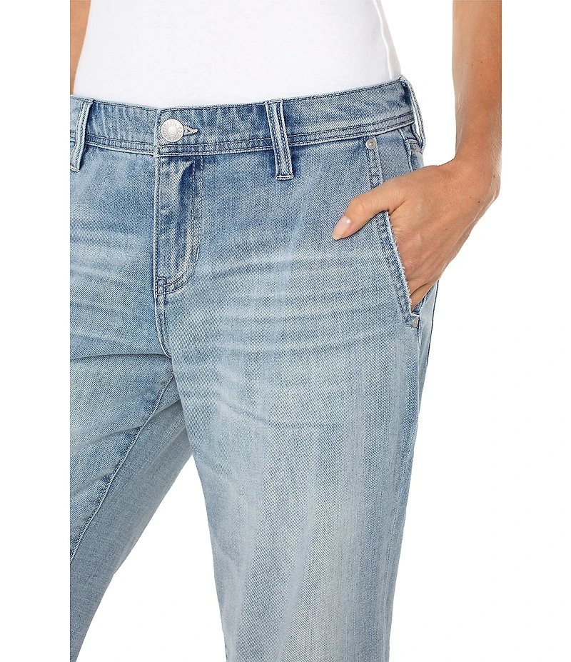 Liverpool Los Angeles Norma Mid-Rise Stretch Denim Cuffed Jeans
