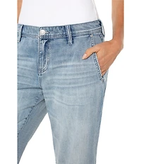Liverpool Los Angeles Norma Mid-Rise Stretch Denim Cuffed Jeans