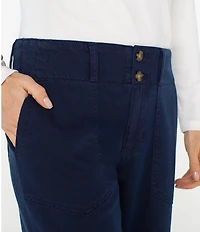 Liverpool Los Angeles Petite Size Hannah Soft Denim Mid Rise Wide Leg Utility Pants