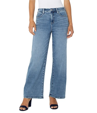 Liverpool Los Angeles Petite Size High Rise Wide Leg Jeans