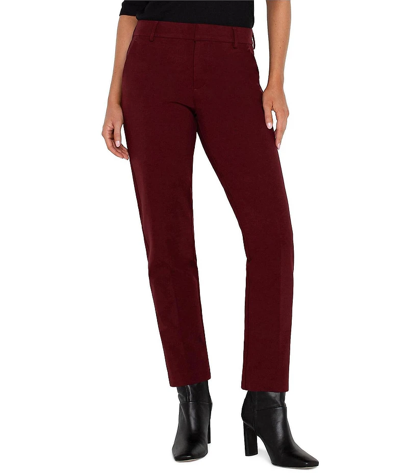 Liverpool Los Angeles Petite Size Kelsey Super Stretch Ponte Knit Trouser Ankle Pants