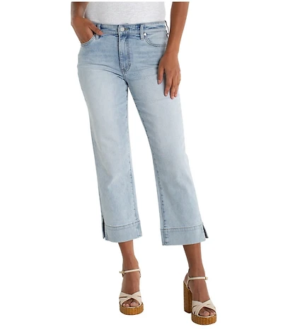 Liverpool Los Angeles Petite Size Kennedy Side-Vent Hem Crop Jeans